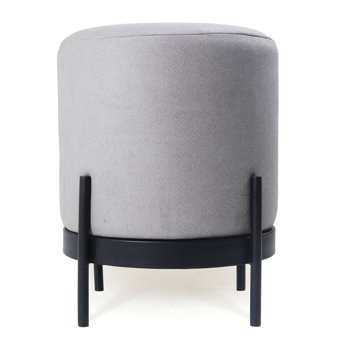 Austin Pouffe Black with Light Grey