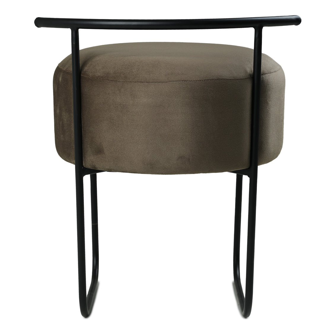 Jude Pouffe Black with Taupe