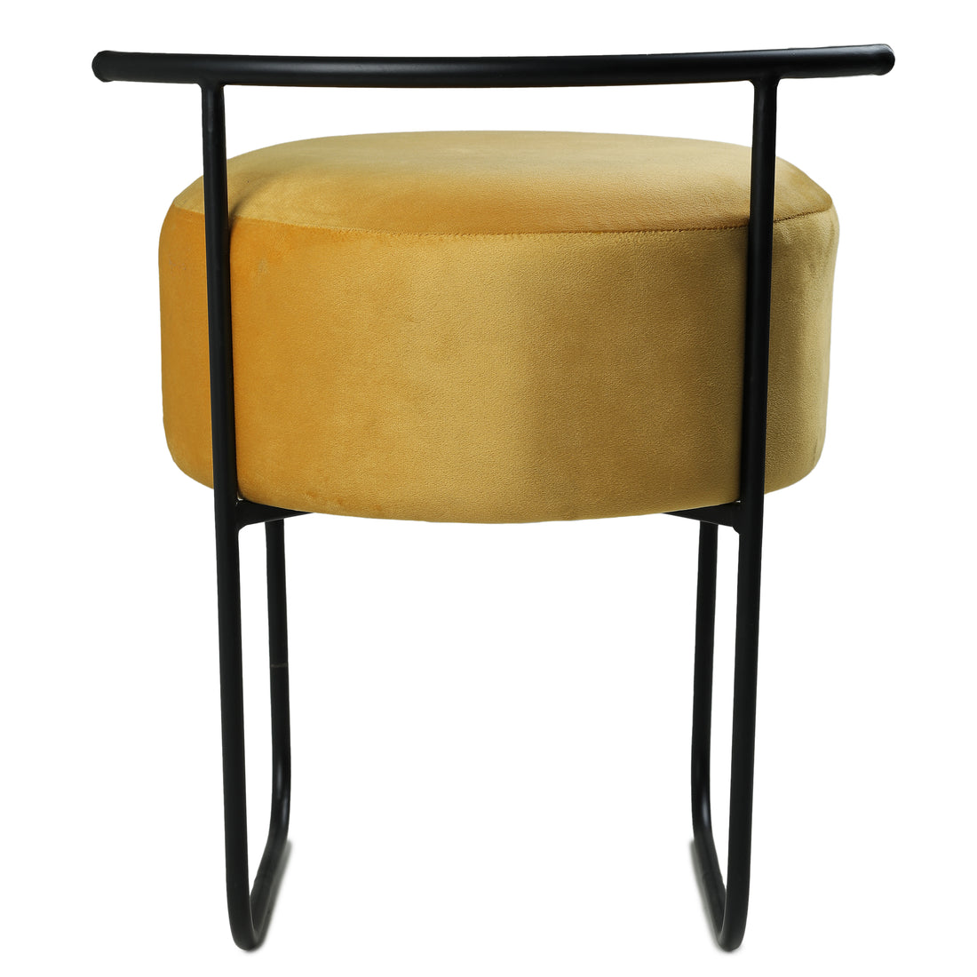 Jude Pouffe Black with Yellow