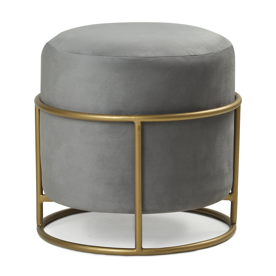 Miles 2 in 1 Pouffe Gold with Grey