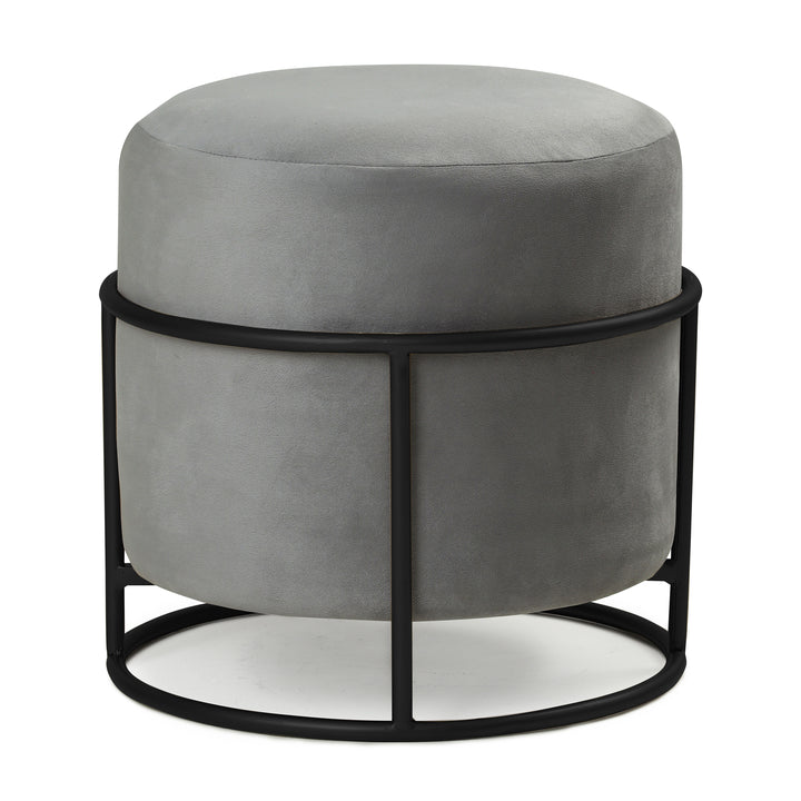 Miles 2 in 1 Pouffe Black with Grey