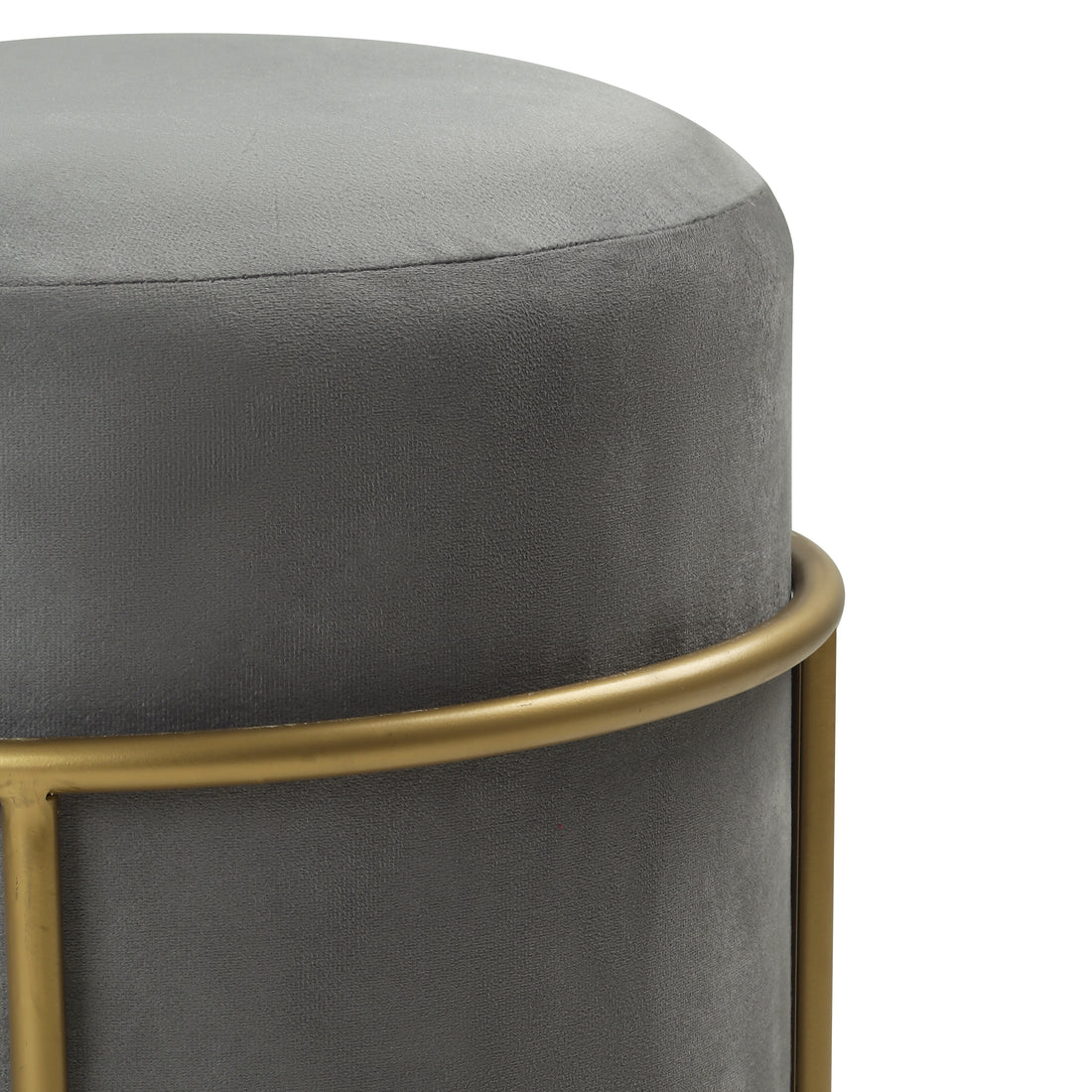 Miles 2 in 1 Pouffe Gold with Grey