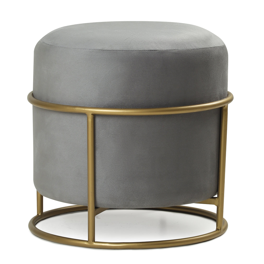 Miles 2 in 1 Pouffe Gold with Grey