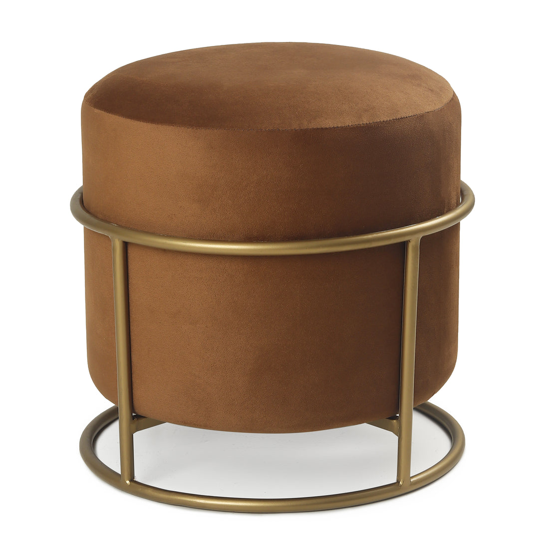 Miles 2 in 1 Pouffe Gold with Brown