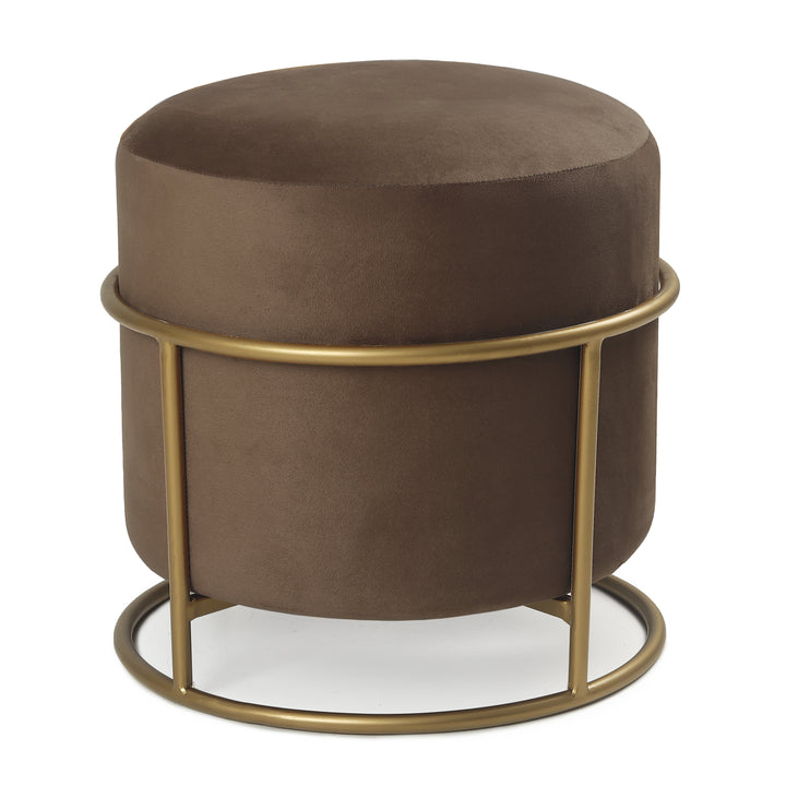 Miles 2 in 1 Pouffe Gold with Taupe