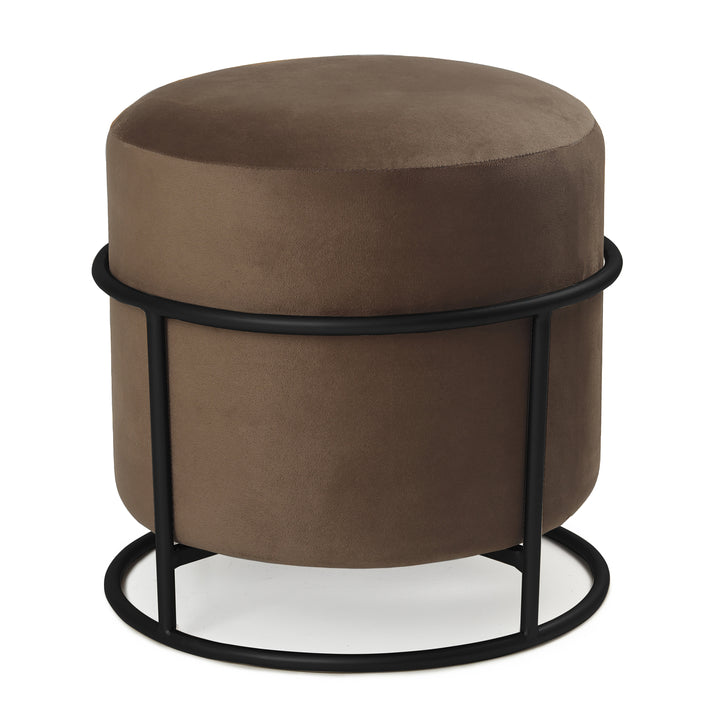 Miles 2 in 1 Pouffe Black with Taupe