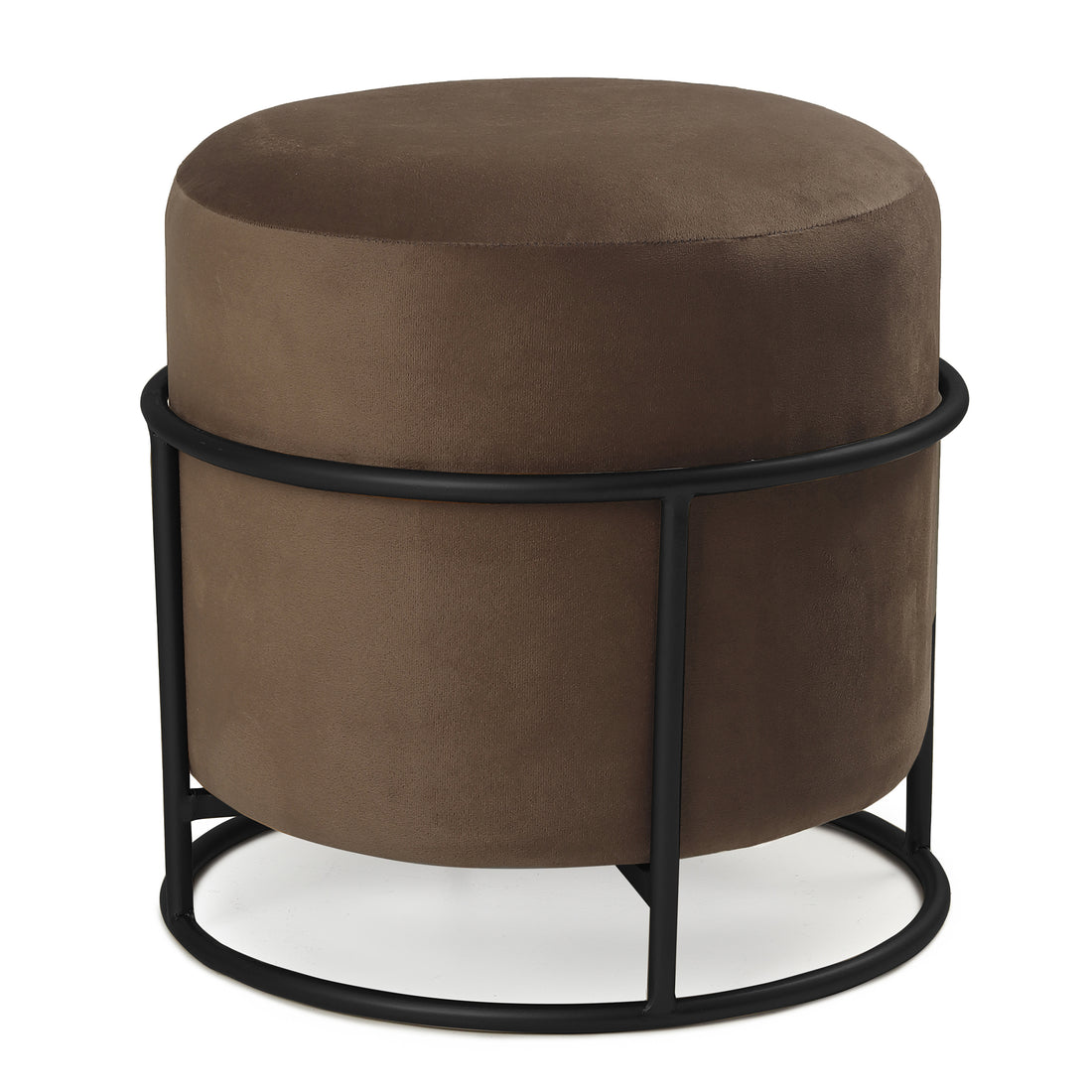 Miles 2 in 1 Pouffe Black with Taupe