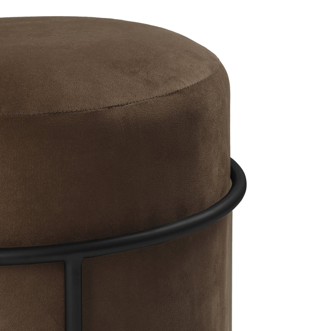 Miles 2 in 1 Pouffe Black with Taupe