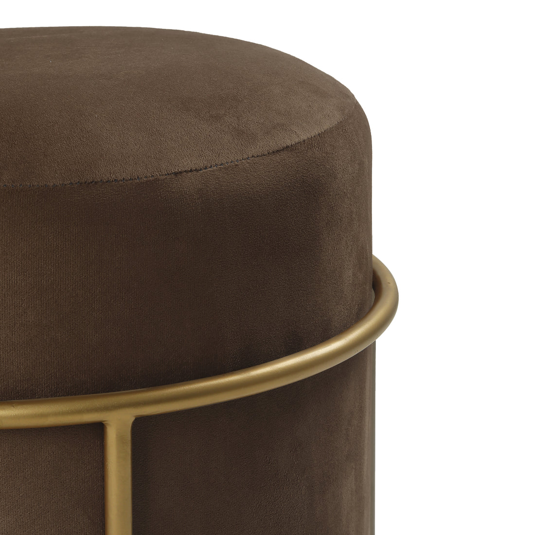 Miles 2 in 1 Pouffe Gold with Taupe