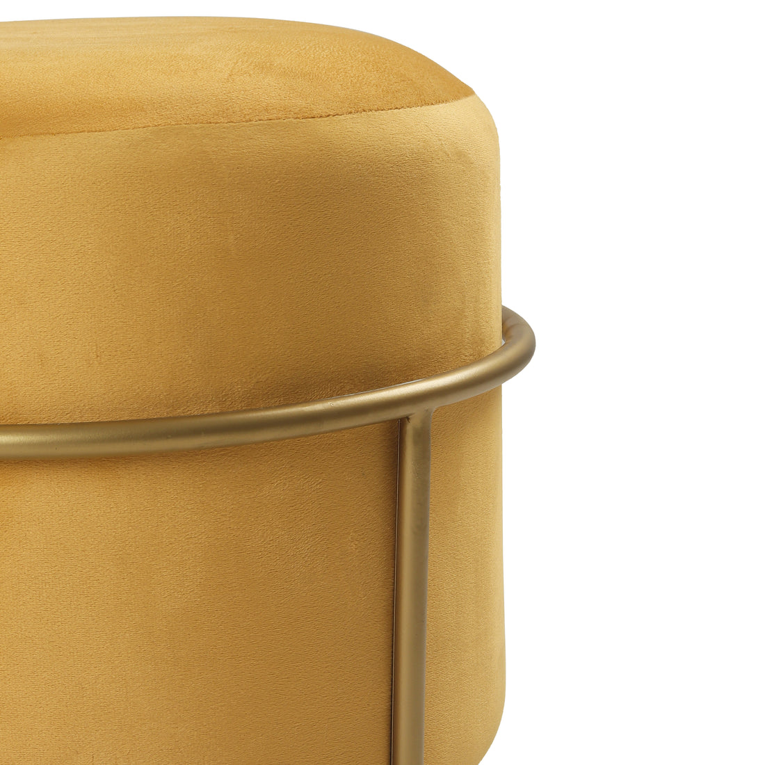 Miles 2 in 1 Pouffe Gold with Yellow