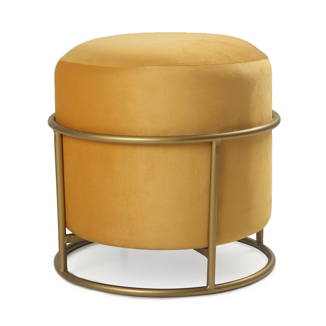 Miles 2 in 1 Pouffe Gold with Yellow