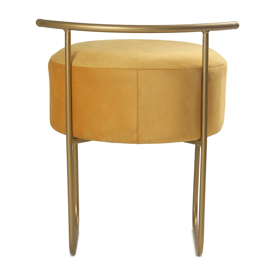 Jude Pouffe Gold with Yellow